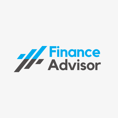 Blue Geometric Minimalist Finance Logo
